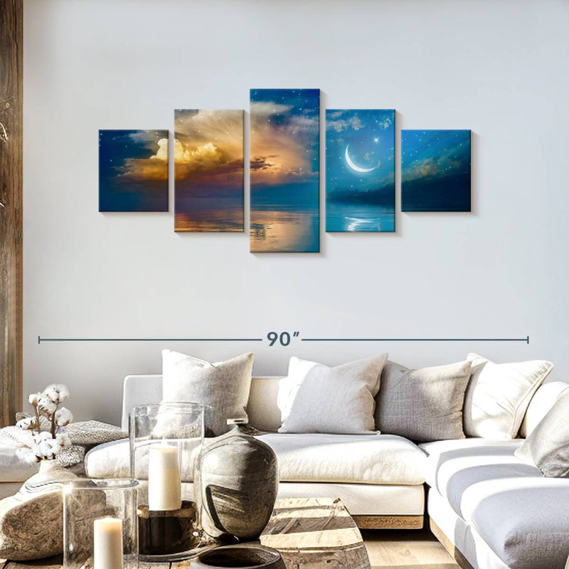 A Night Sky, 30" H x 68" W