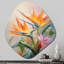 Gerena - Art mural asymétrique en forme d'oiseau de paradis-110503031