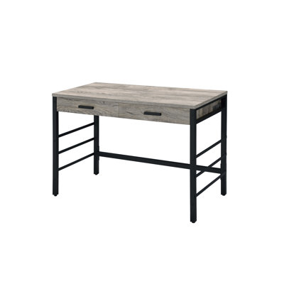 Disho  Light Weathered Oak &  Finish Writing Desk W/USB (Not Including Office Chairs)