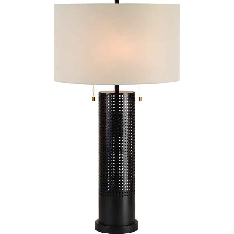 Lampe de table noire 30 po Bethia