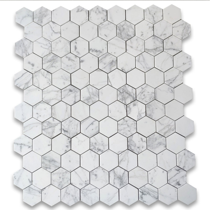 12" x 11" Marble Mosaic Wall & Floor Tile