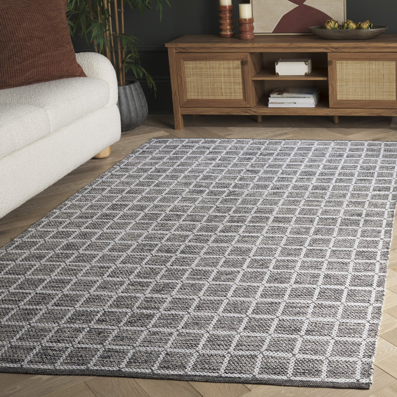 Tapis noir / ivoire Nabi 977, Rectangle de 5 pi x 8 pi