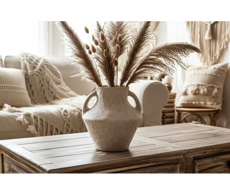 Roger 14" Handmade Paper Mache Table Vase