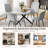 47.2" Round Dining Table Set, Modern Kitchen Table Wit 4 Chairs-45059260