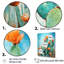 Cactus bleu et bronze brossé I - impressions sur toile de cactus-95866966-95866967