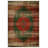 Nouvelle Collection Digital Print Cotton-Polyester Green Red Oriental Rug-59693049