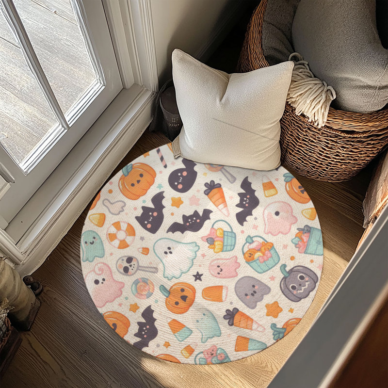 Tapis tressé Blush, Rond 5 pi