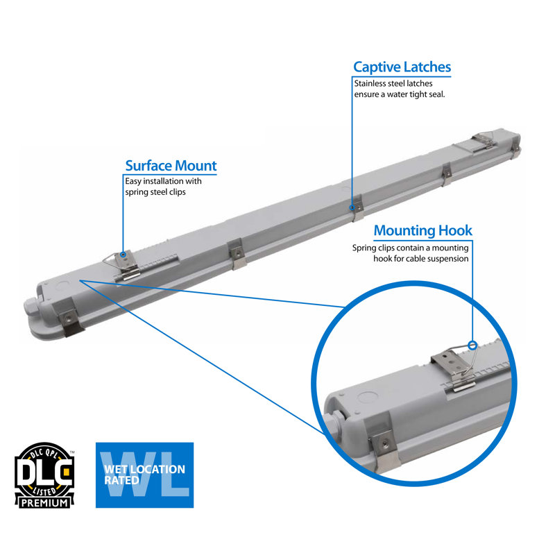Bande à del à luminosité réglable, 2606 lm, 4 000 K, H 3,1 po x l 23,6 po x P 3,5 po