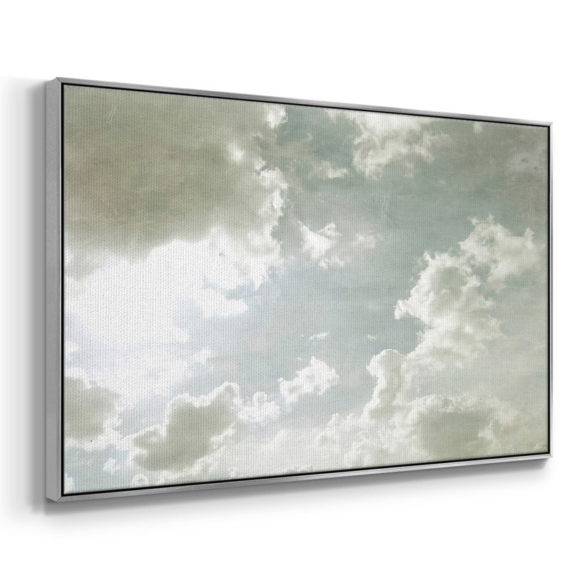Toile tendue avec châssis Sky I Scrapers, Argent, H 25 po x l 37 po x P 2 po