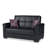 Annalice 65 in. Vegan Leather 2-Seater 3-in-1 Sleeper Loveseat Sofa Bed with Storage-1635091220