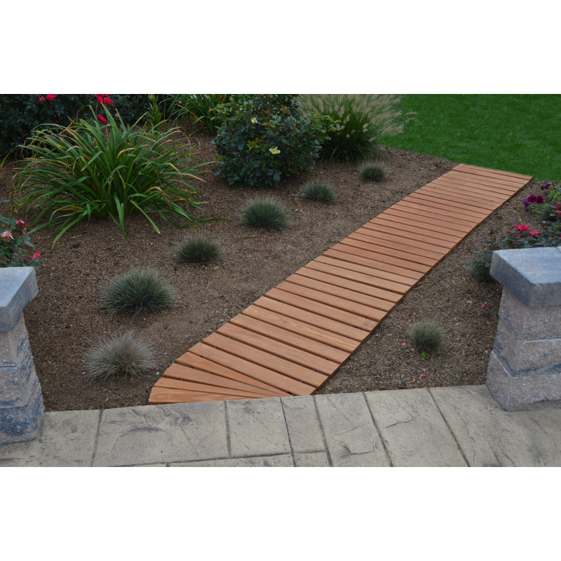 Passerelle Rejendra, H 1 po x l 20 po x P 24 po, Teinture cèdre