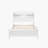 White Solid Pine Twin Bed Equipped With Bookcase Headboard, LED Motion Sensor Light, And Guardrails-779988757-779988756
