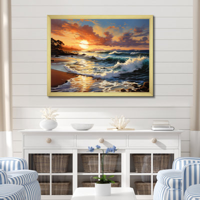 Photo de plage ensoleillée Horizons I - impression
