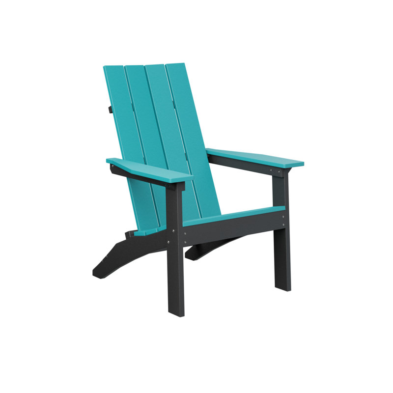 Berlin Gardens Mayhew Adirondack Chair, Aruba Blue/Black