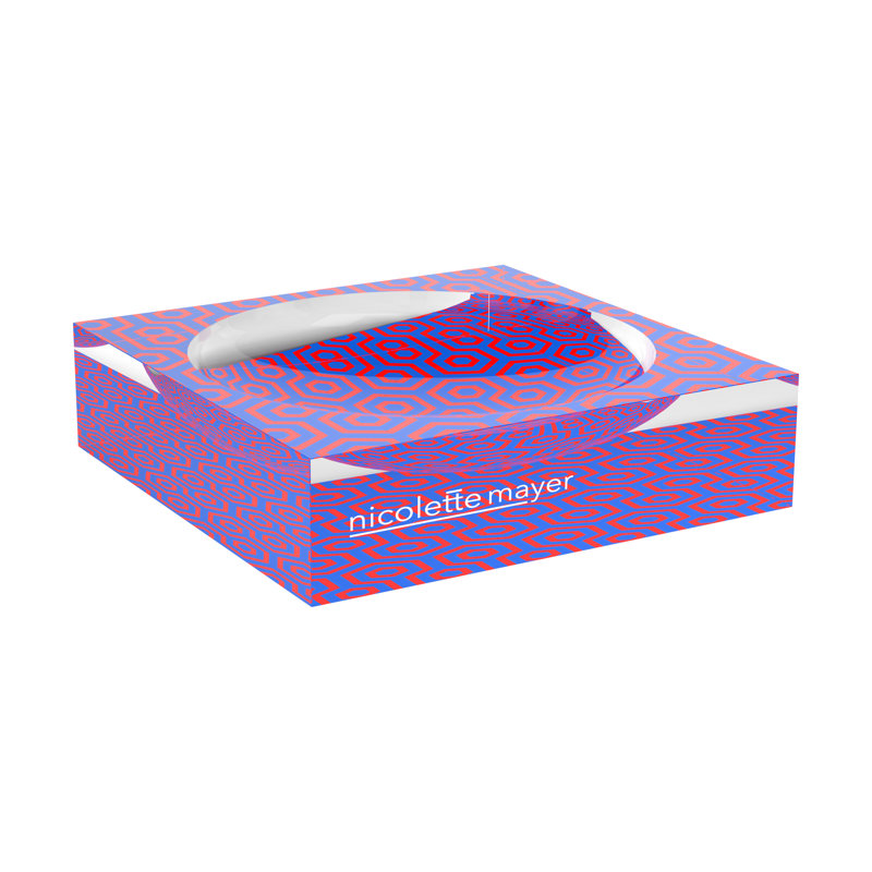 Eyepop Hydrangea And Tomato Acrylic Candy Catchall Dish, 6"W x 6"D x 2"H