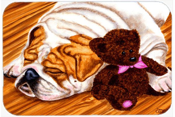 Planche à découper en verre à bouledogue et teddy caroline à trésors