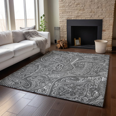 Premium Machine Washable Cerrito Gray Rug