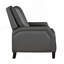 Fauteuil inclinable à dossier poussoir de style transitionnel de couleur grise