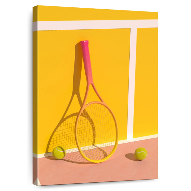 Raquette de tennis inclinée Sireci, H 24 po x l 16 po