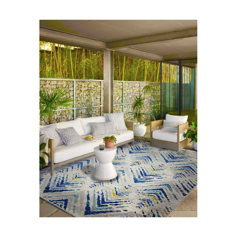 Tapis tissé en croix et lavable Cross, Carré 3 pi 3 po