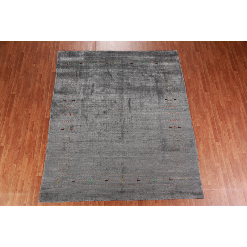 Tapis gris Gabbeh 8