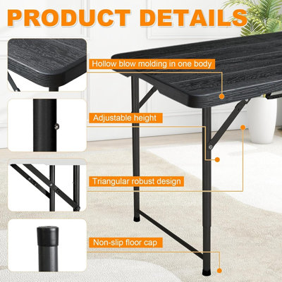 Surface chic et fonctionnelle: présente une finition élégante en grain de bois noir qui apporte une touche haut de gamme à toute installation intérieure ou extérieure.