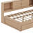 Full Size Corner Bed Frame With Storage Bookcase And Upholstered Headboard, Charging Station And Drawers-108195607-108195612