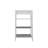 Charming White Bathroom Storage Shelf With 4 Shelves For Items Freestanding Efficient Setup Feature