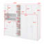 Lit escamotable peu encombrant avec garde-robe, armoires suspendues et DEL-130595644