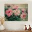 Harmonie de pivoines vertes dansant - décoration murale en bois de pivoines - sur bois de pin naturel-1481559056