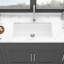 Évier de comptoir encastrable en quartz 33 po x 19 po robuste avec accessoires inclus