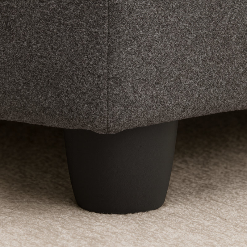 Fauteuil gris foncé avec oreilles de lapin | Fauteuil à double entrée 3 en 1 avec tissu résistant aux égratignures à triple entrée, 27,4 x 25,2 x 37,4 po