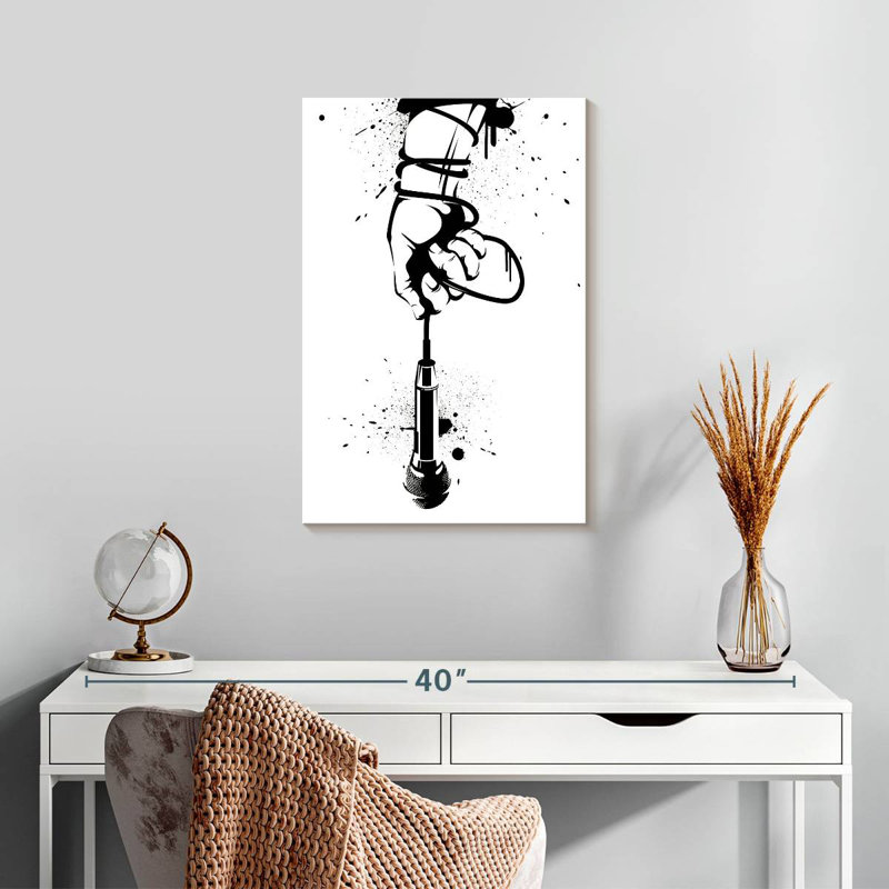 Abarca Microphone Around The Wrist, 24" H x 16" W