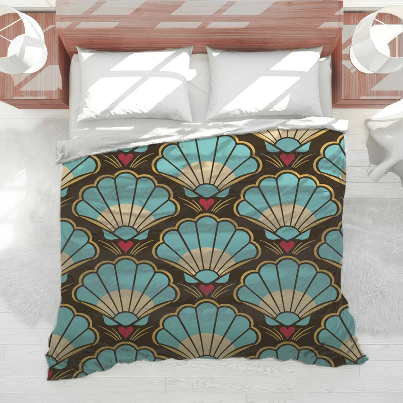 Édredon coquilles festonnées, Twin