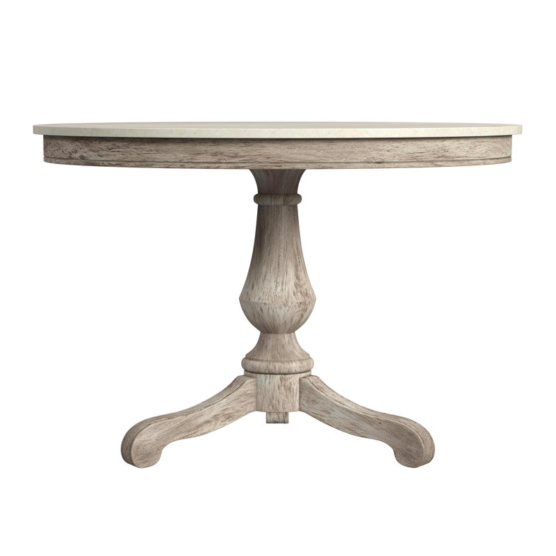 Aberdale Round Marble Dining Table, Grey