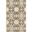 Wool Geometric Area Rug in Gray/Brown/Beige