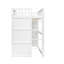 Lit mezzanine simple avec lit en bois massif blanc pour une nuit de sommeil confortable - stable et de fabrication-992244748-992244750