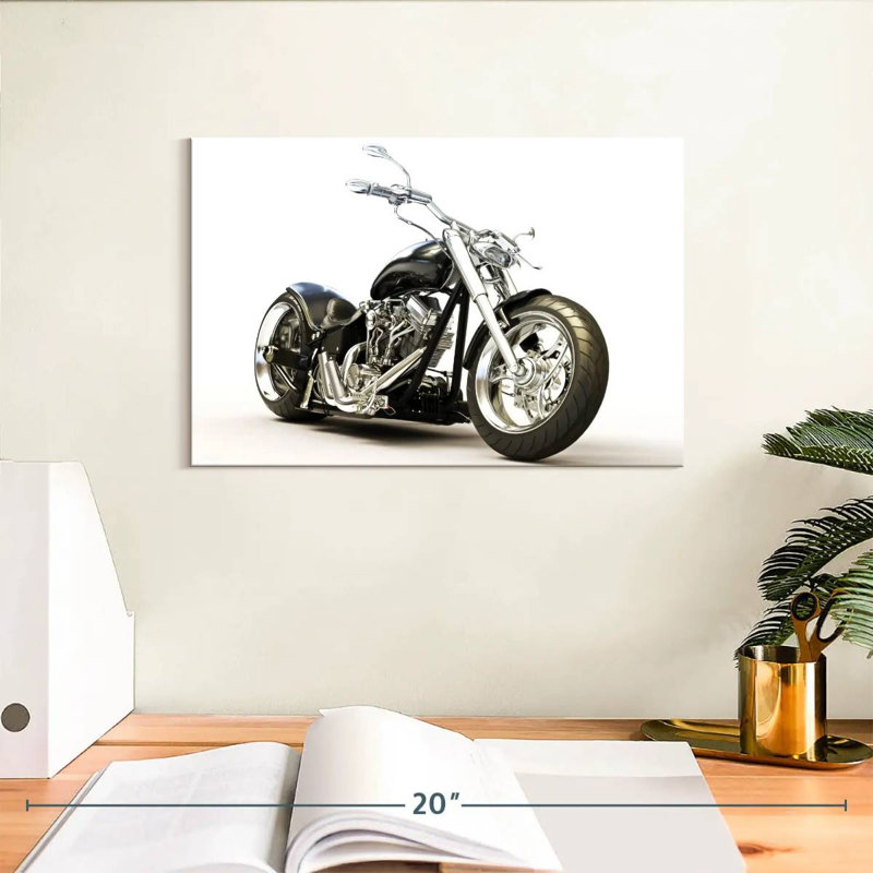 Moto rétro Mehar, H 8 po x l 12 po