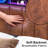 Full Size Headboard, Adjustable Upholstered Headboard With 2 Tier Shelves And Pegboard With Charging Stations And LED Lights, Modern Bed Headboard With Storage PU And Brown-515910542