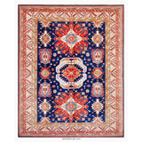 Kazak Hand Woven Wool Area Rug