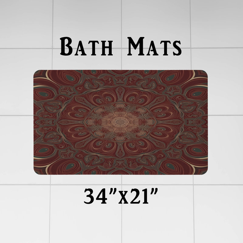 Rideau de douche avec tapis de bain, H 72 po x l 70 po
