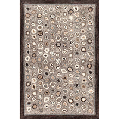 Tapis gris en laine Cat's Paw