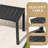 Bridgitte Aluminum Side Table-1324471