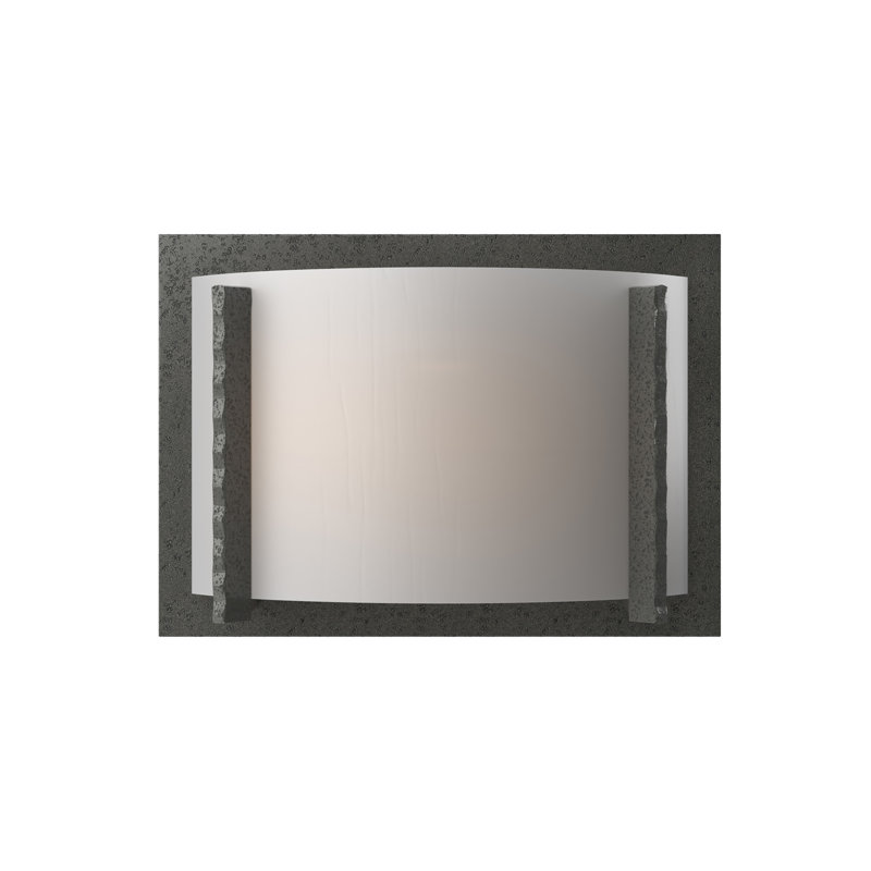 Vertical Bars Forged Flush Mounted Sconce, Natural Iron