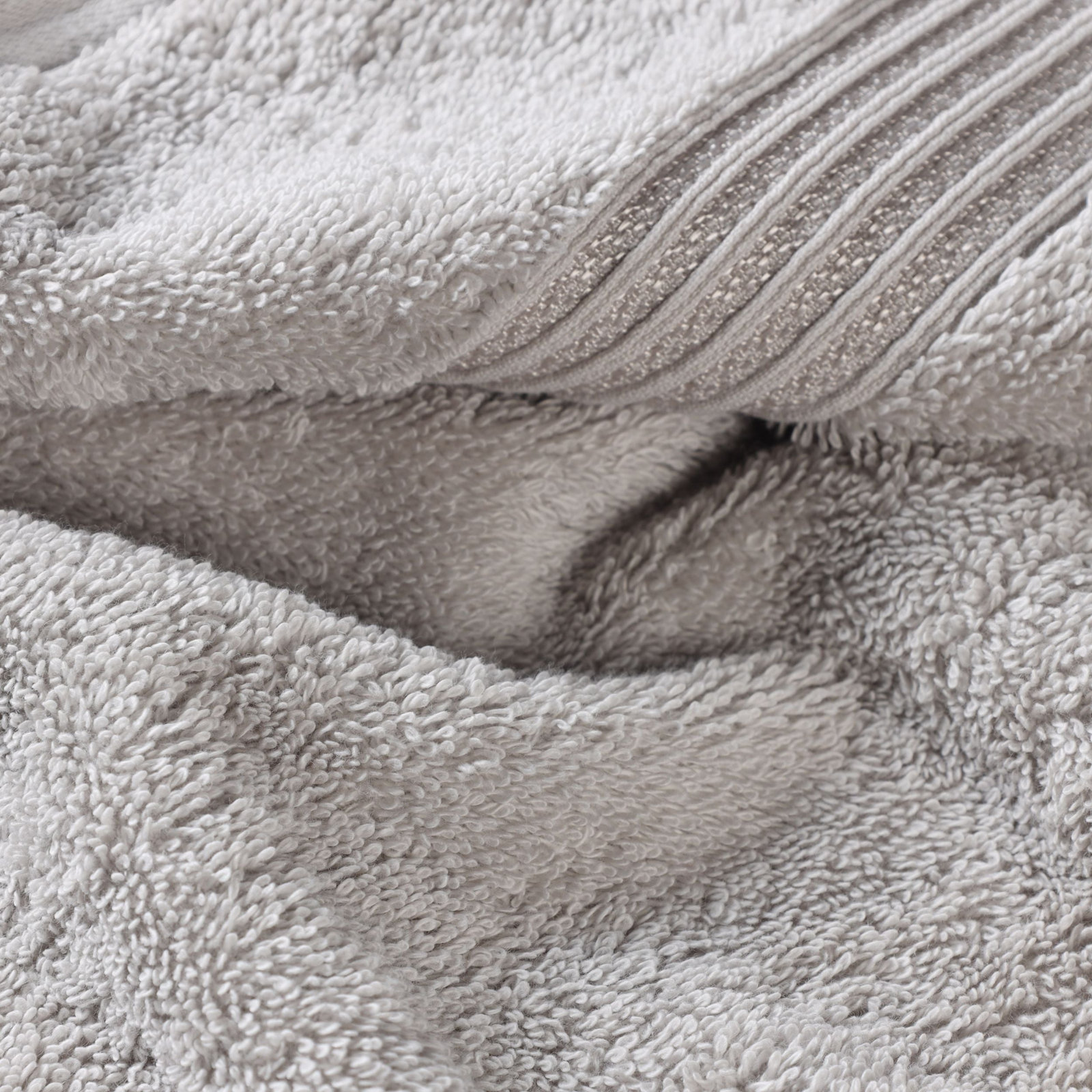 Oleg Egyptian Cotton Bath Sheet Set, Silver, Bath Sheets - 2 Pack