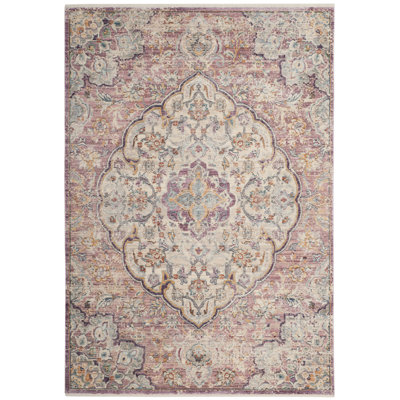 Bachus Damask Viscose Area Rug