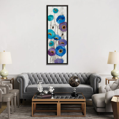 «Bold Anemones Panel III» par Silvia Vassileva Panoramic, reproduction d'art sur toile