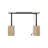 Modern Sit-Stand Desk With LED Light Strip，7-Color LED Lighting,Home Office Desk-1888478859