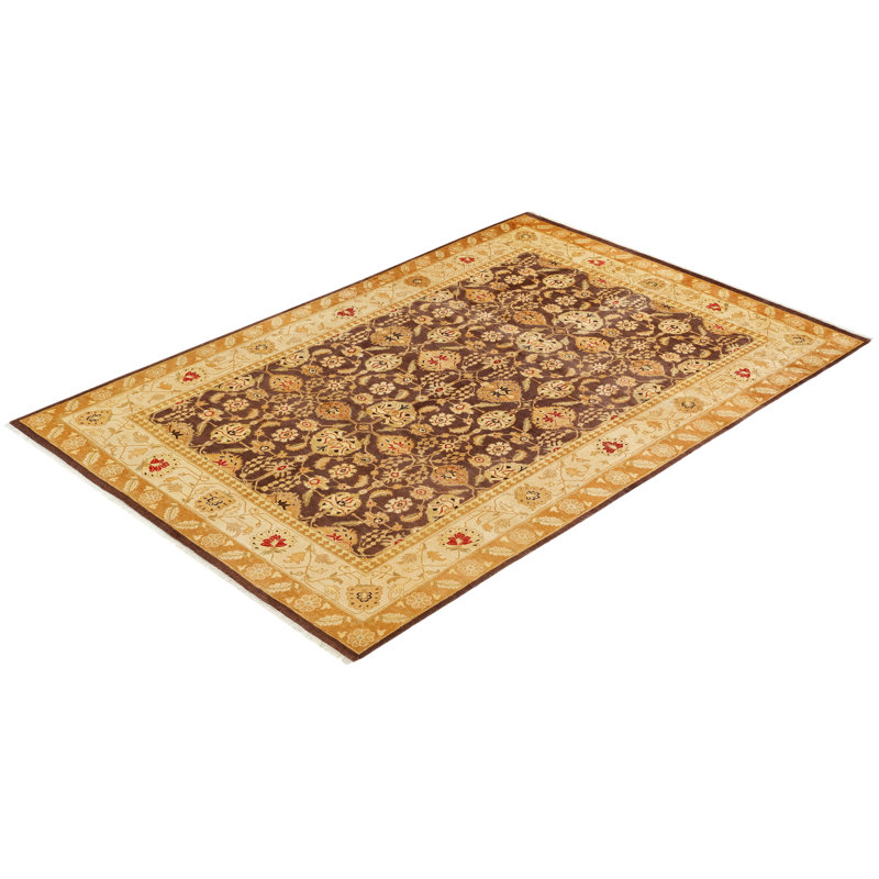 Classic One-of-a-Kind 6' 1" x 9' 1" Hand Knotted Area Rug