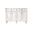 Banc de rangement blanc en bois manufacturé